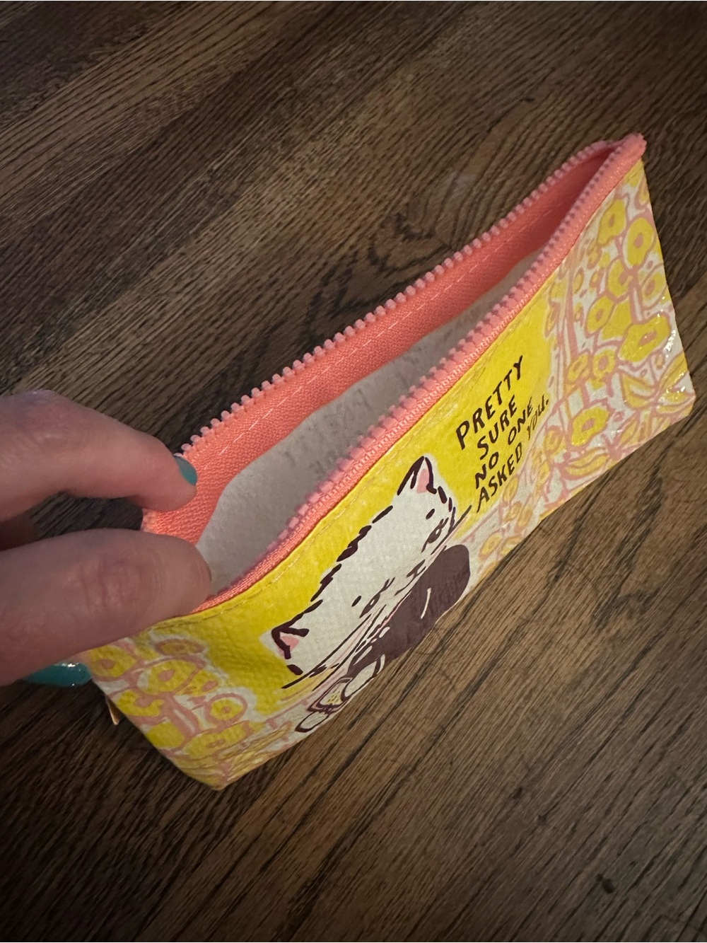 Cat wallet / money pouch / makeup bag “Pretty Sure No One Asked You” - Picture 3 of 4